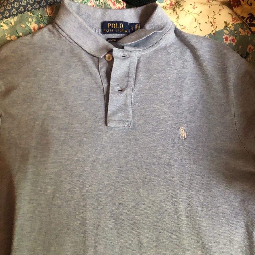 Polo by Ralph Lauren Large Light blue / grey short sleeve polo